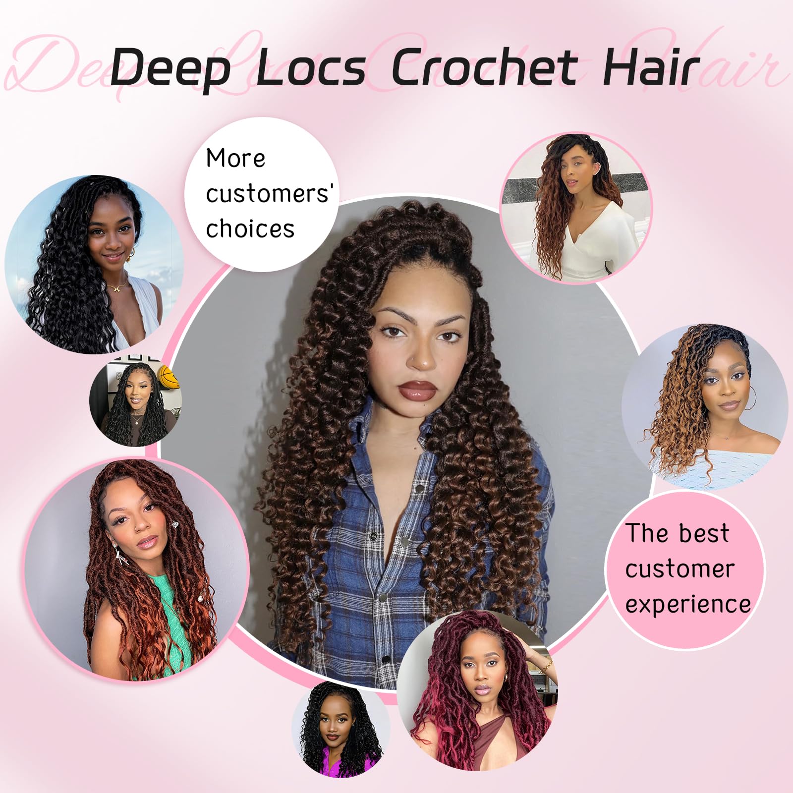 BAOTA Deep Faux Locs care tips help maintain curl pattern and longevity.