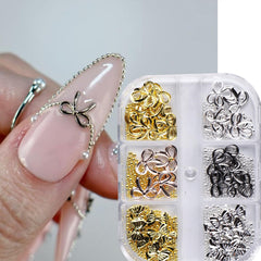 Baoyaalin bow nail charms set in a box for easy crafting inspiration.