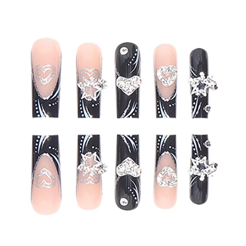 BAOYAALIN full-cover acrylic nails in 12 sizes for a precise fit