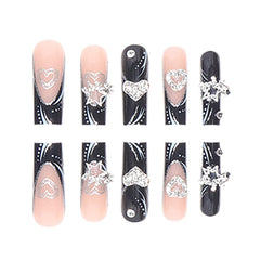 BAOYAALIN full-cover acrylic nails in 12 sizes for a precise fit