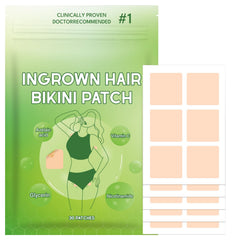 Bapbalolo ingrown hair patch on bikini area blends with skin tone for smooth wear
