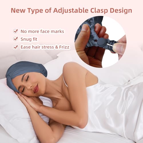 Baqzqudnl silk satin double-layer lining protects hair and reduces friction.