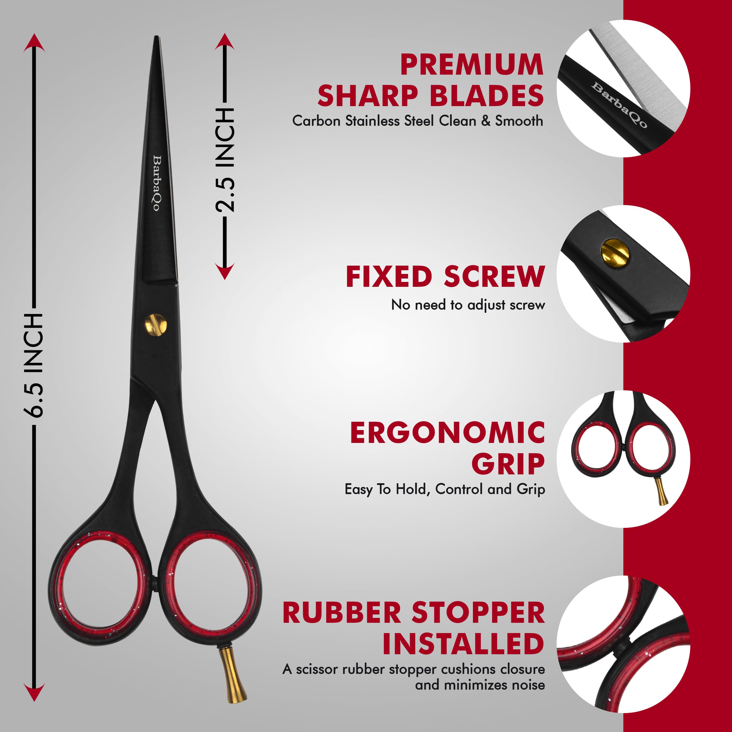 BarbaQo convex edge blades deliver smooth, clean cuts on dry or wet hair.