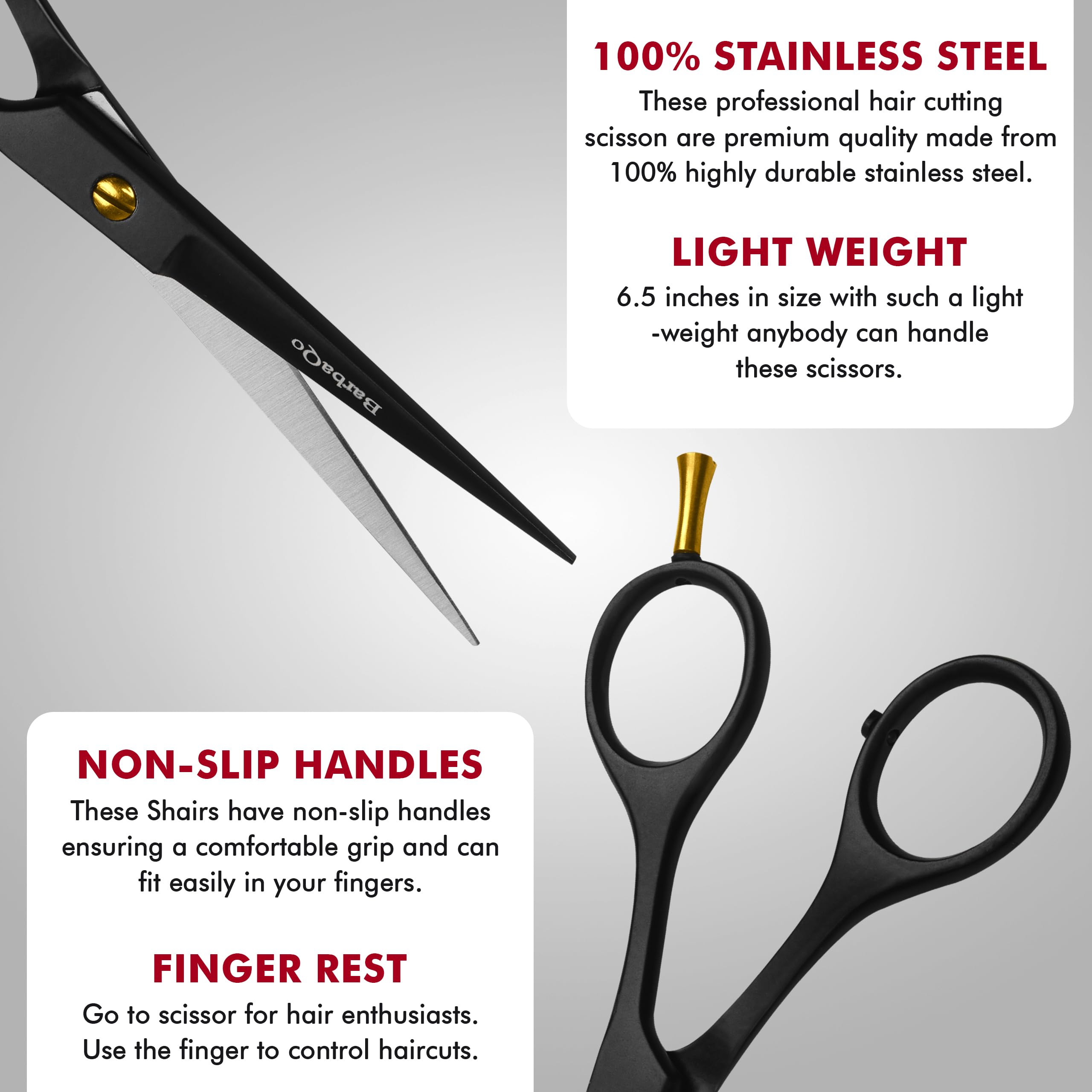 BarbaQo non-slip grip with pink rubber band enhances precision during extended sessions.