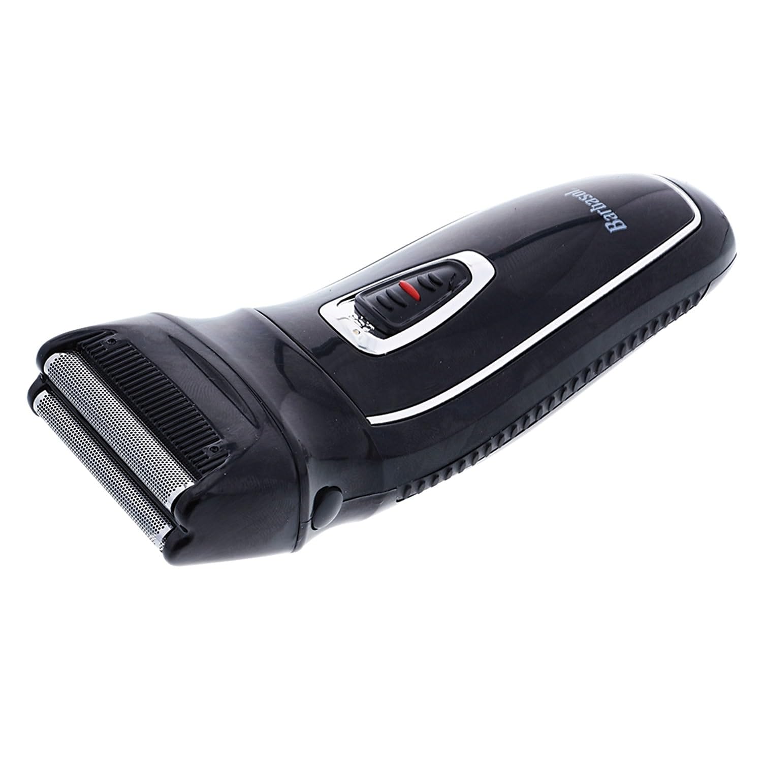 Barbasol charging port and indicator highlighting cordless convenience.