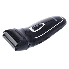 Barbasol charging port and indicator highlighting cordless convenience.