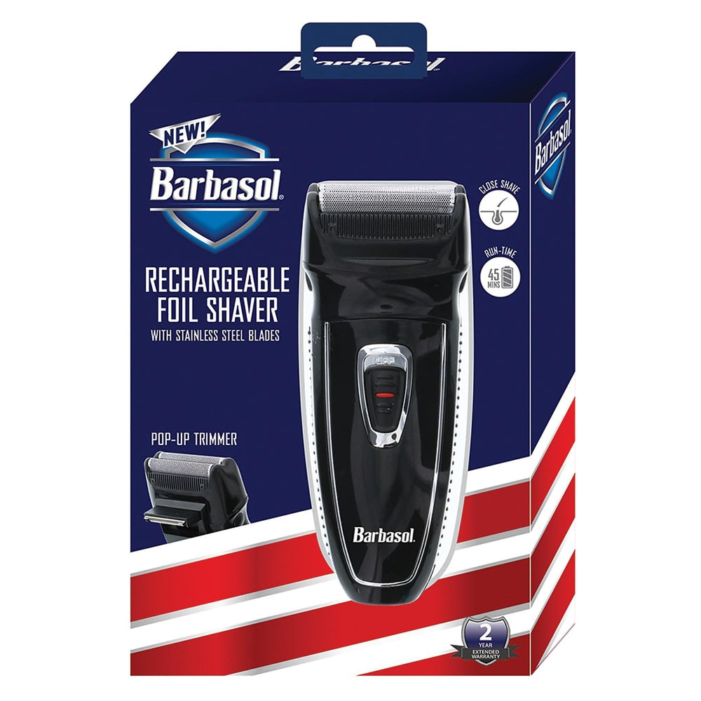 Barbasol cordless shaver with up to 45 minutes of runtime.