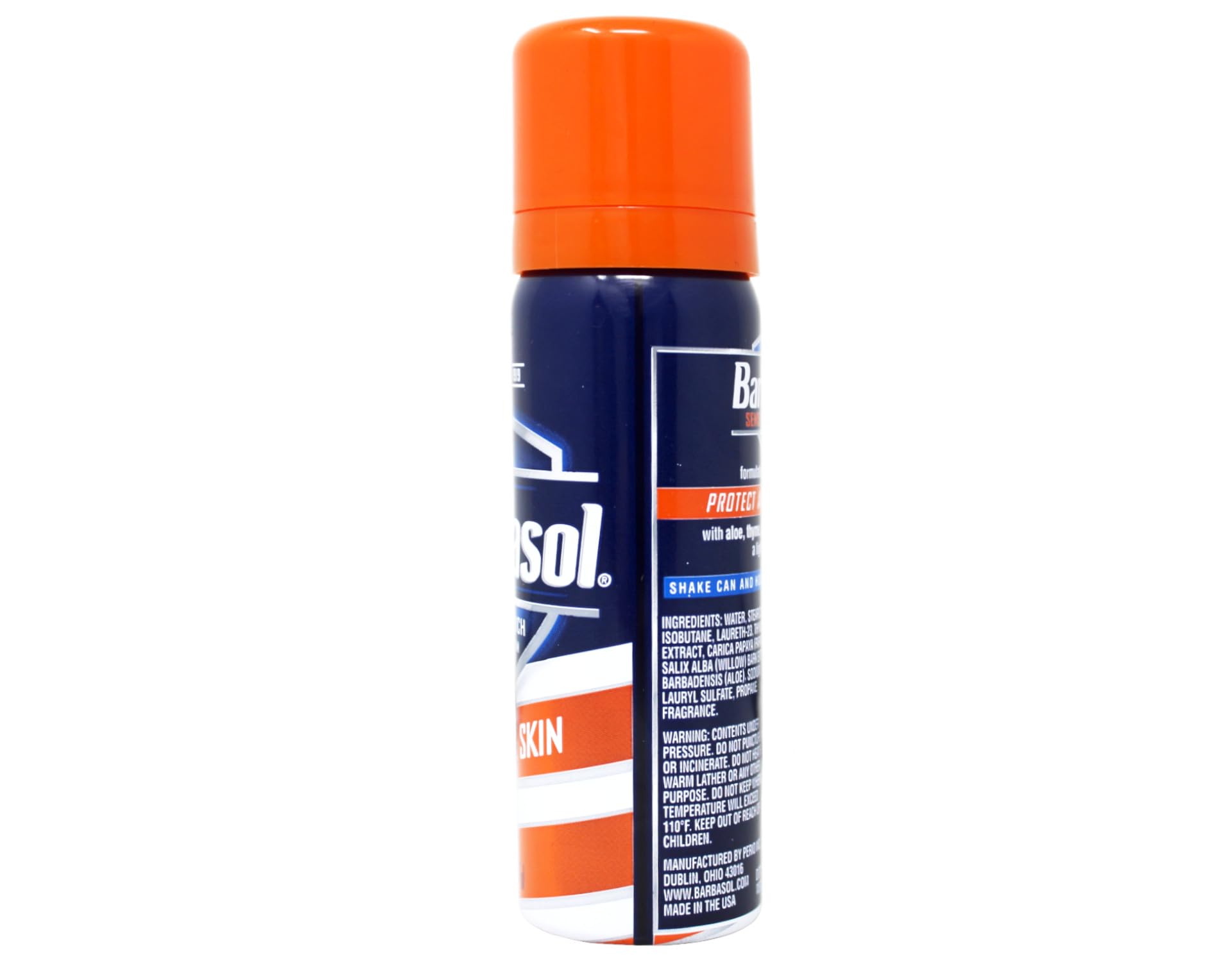 Barbasol gym-bag shave cream 2 oz portable for active days