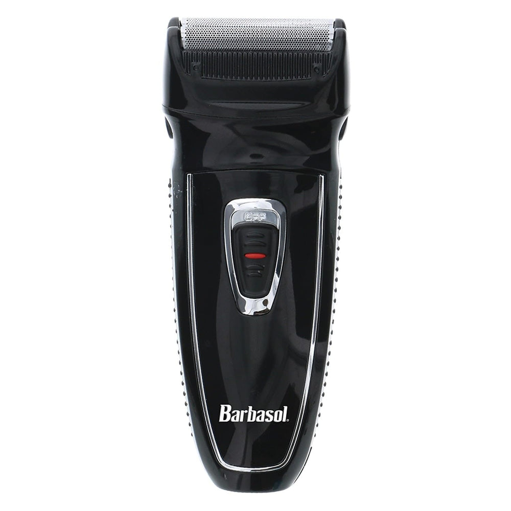 Barbasol rechargeable foil shaver front view for quick, close shaves at home.