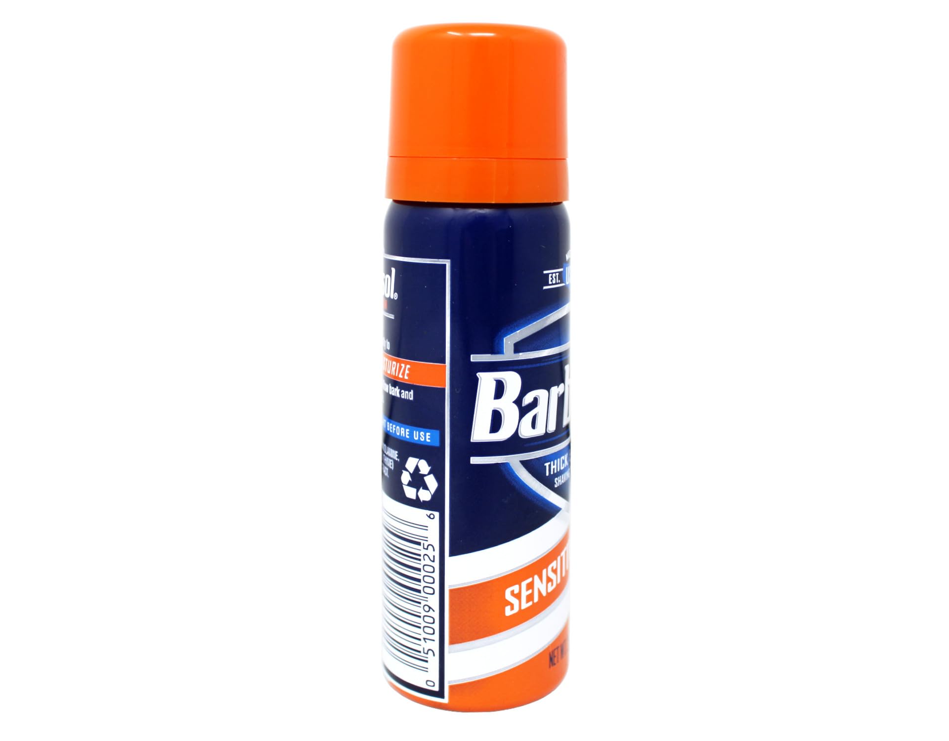 Barbasol travel-size shave cream 2 oz compact for on-the-go routines