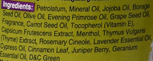 Barber Shop Aid label closeup emphasizes natural ingredients for scalp nourishment.