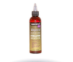 Barber Shop Aid Alopecia Oil bottle—nourishes scalp and supports potential hair growth.