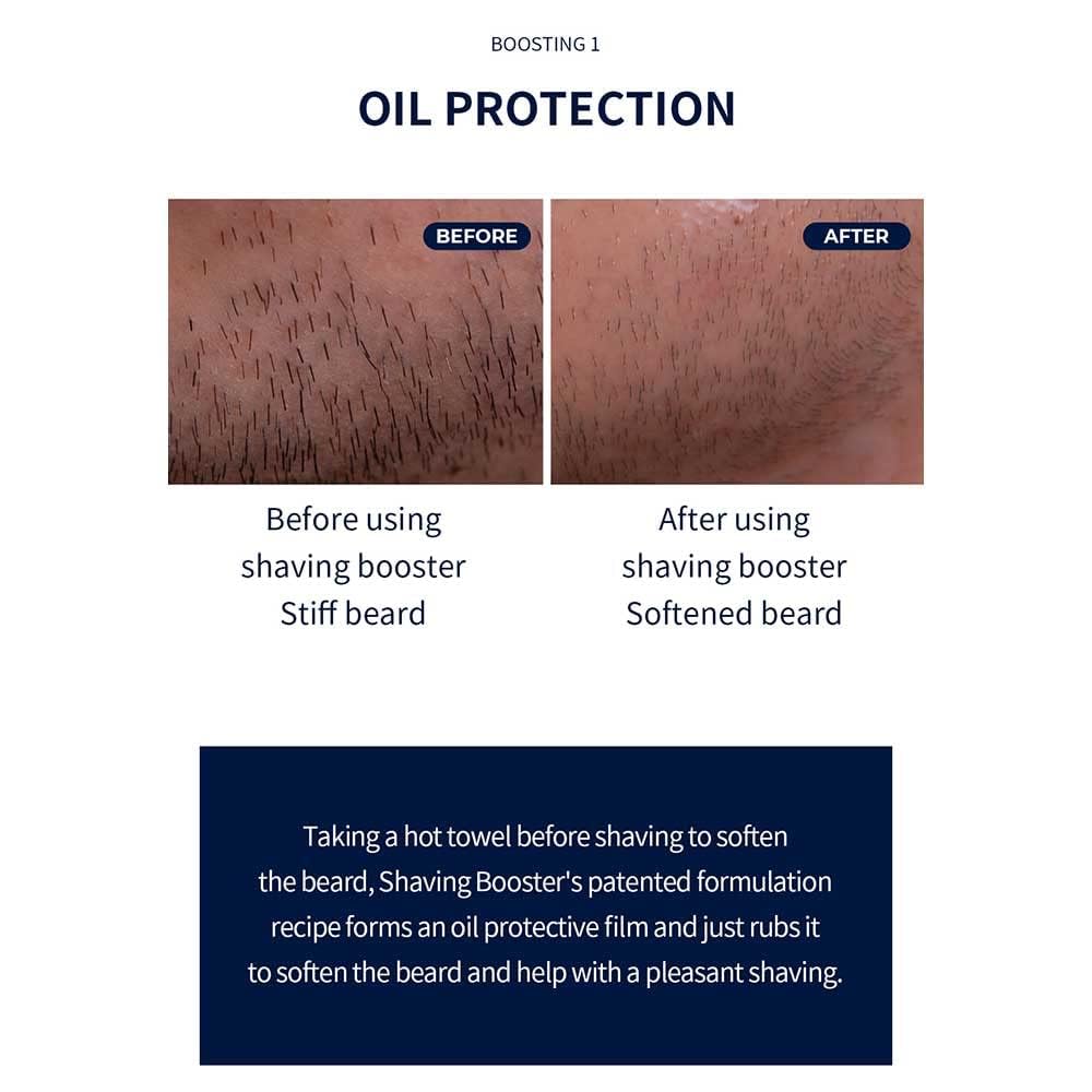Barber501 Shaving Booster Balm yellow variant bottle highlighting travel-ready convenience.