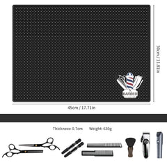 BARBERTOP silicone barber mat shows durable, heat-resistant surface for everyday tool use