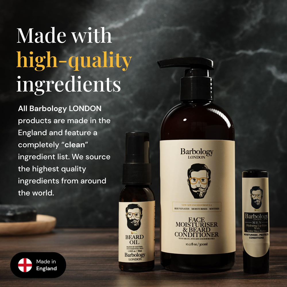 Barbology London avocado oil moisturizer delivering deep hydration