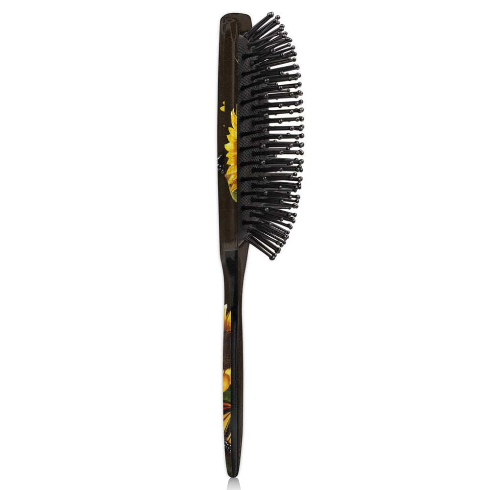 Bardic Sunflower Butterfly Hair Brush suitable for kids and adults