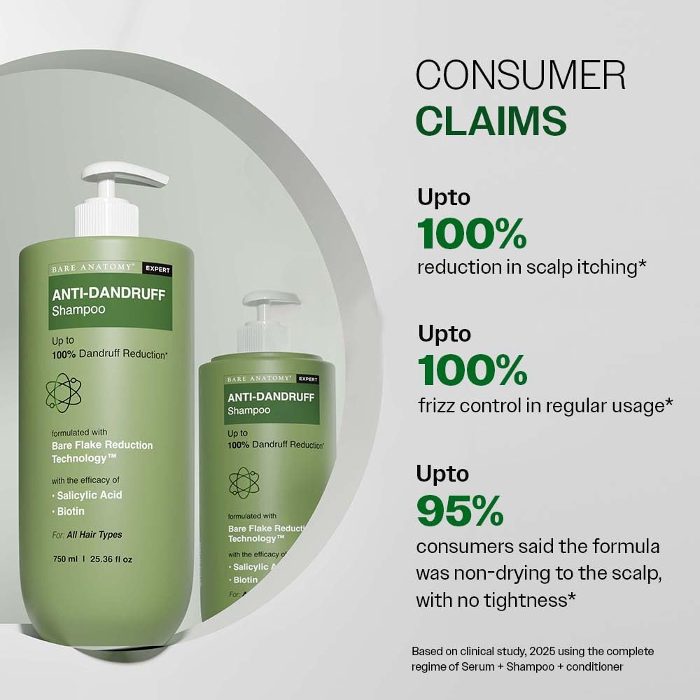 Bare Anatomy scalp massage during wash suggests circulation-friendly cleansing
