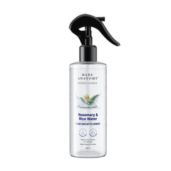 Bare Anatomy Rosemary Water Spray bottle close-up showing natural ingredients for healthier-looking hair