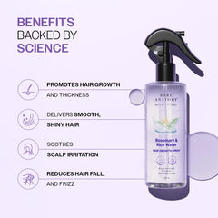 Bare Anatomy Rosemary Water Spray label close-up highlighting natural formula