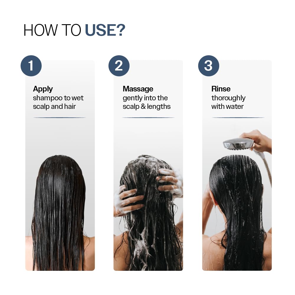 Bare Anatomy shampoo application routine image showing lather and gentle cleansing.
