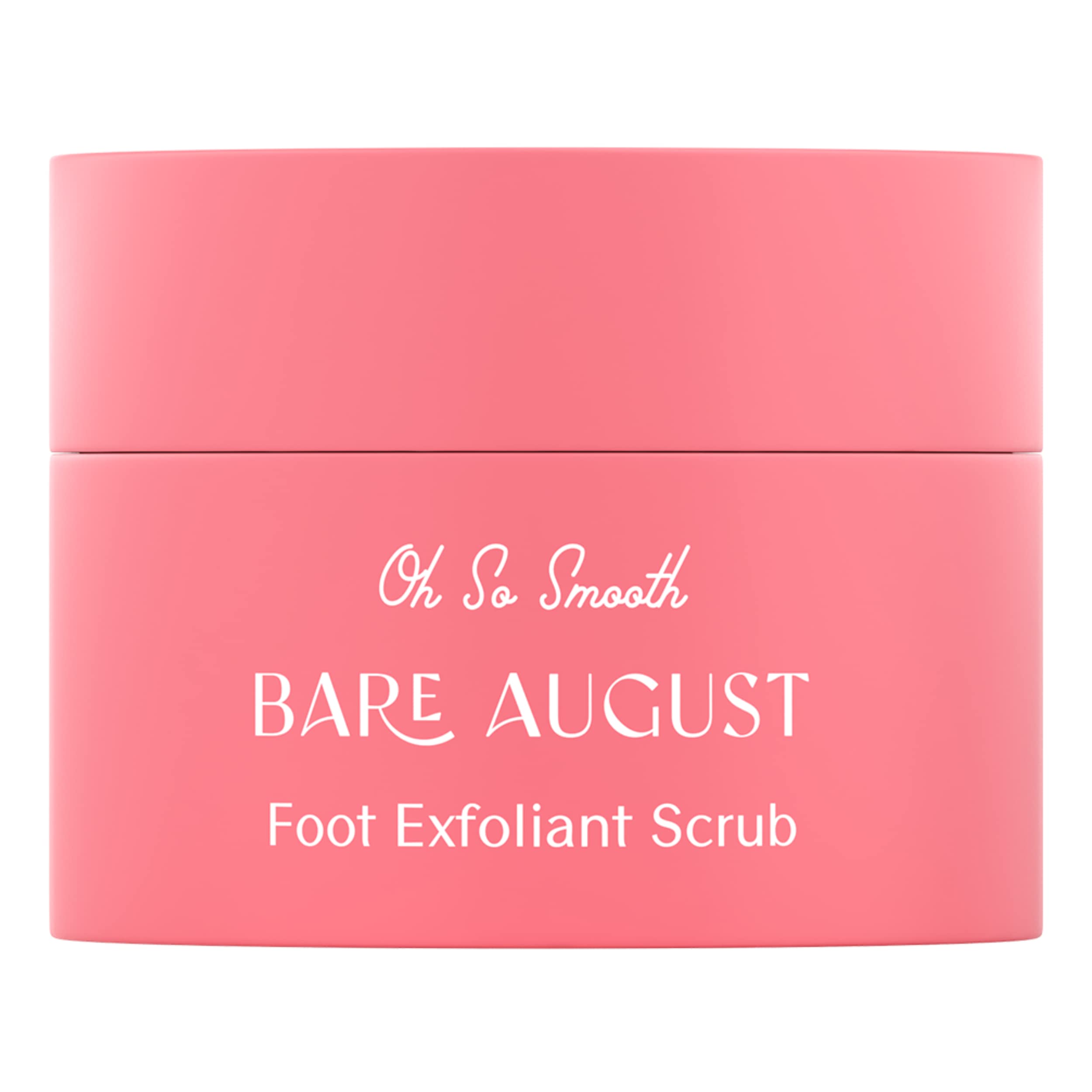 Bare August Foot Scrub exfoliation on heel and arch area.