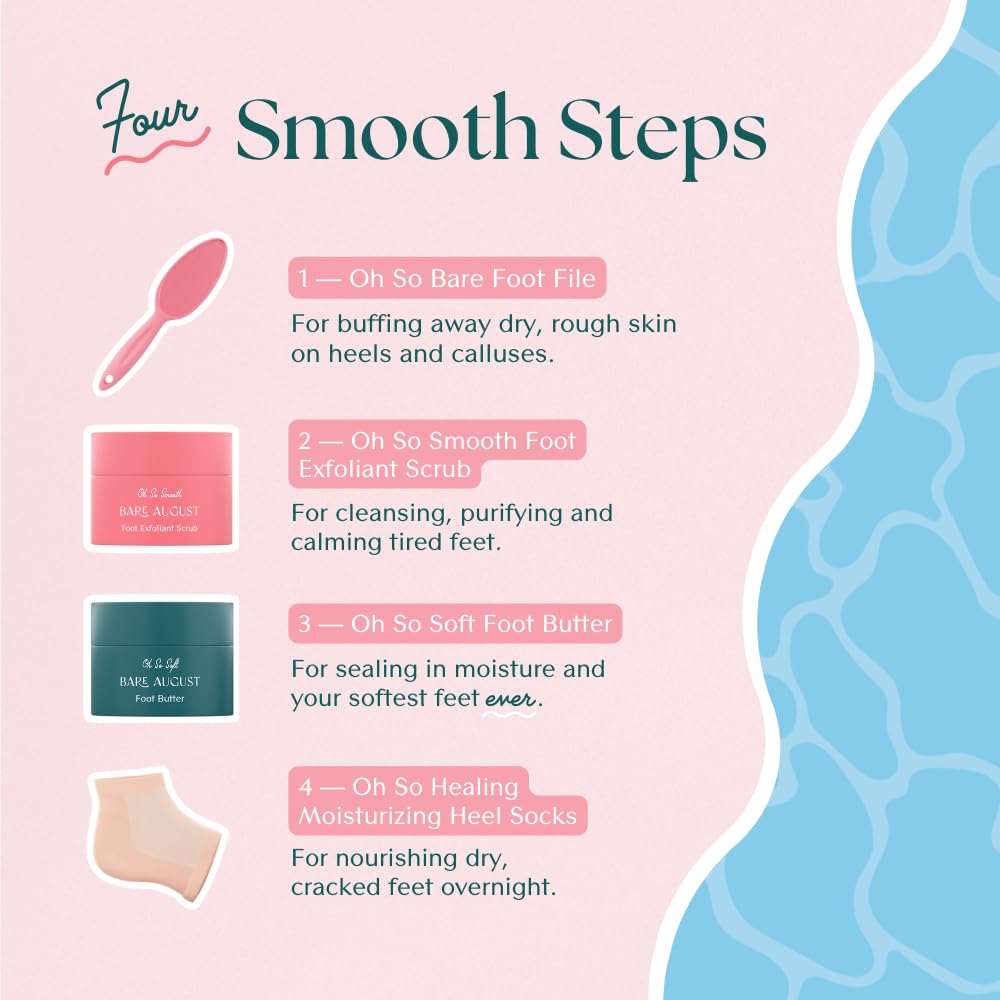Bare August gentle exfoliation tool supports comfortable daily foot care