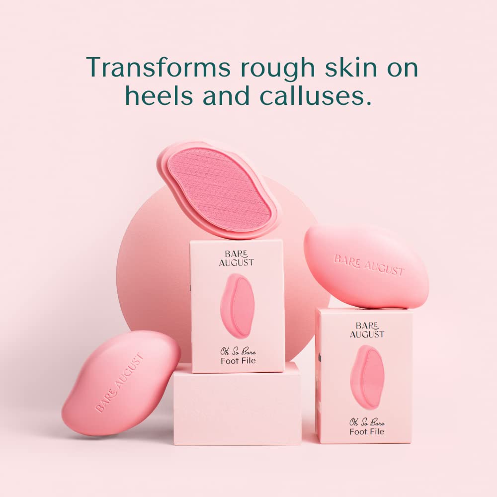 Bare August results show softer, smoother feet after use.