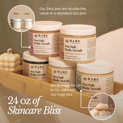 Bare Botanics scrub wooden spoon for easy scooping