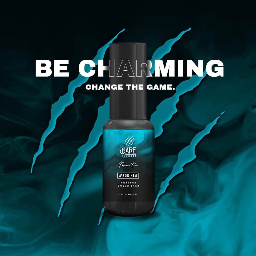 Bare Chemist Maritime packaging front highlights alcohol free formula for smoother skin.