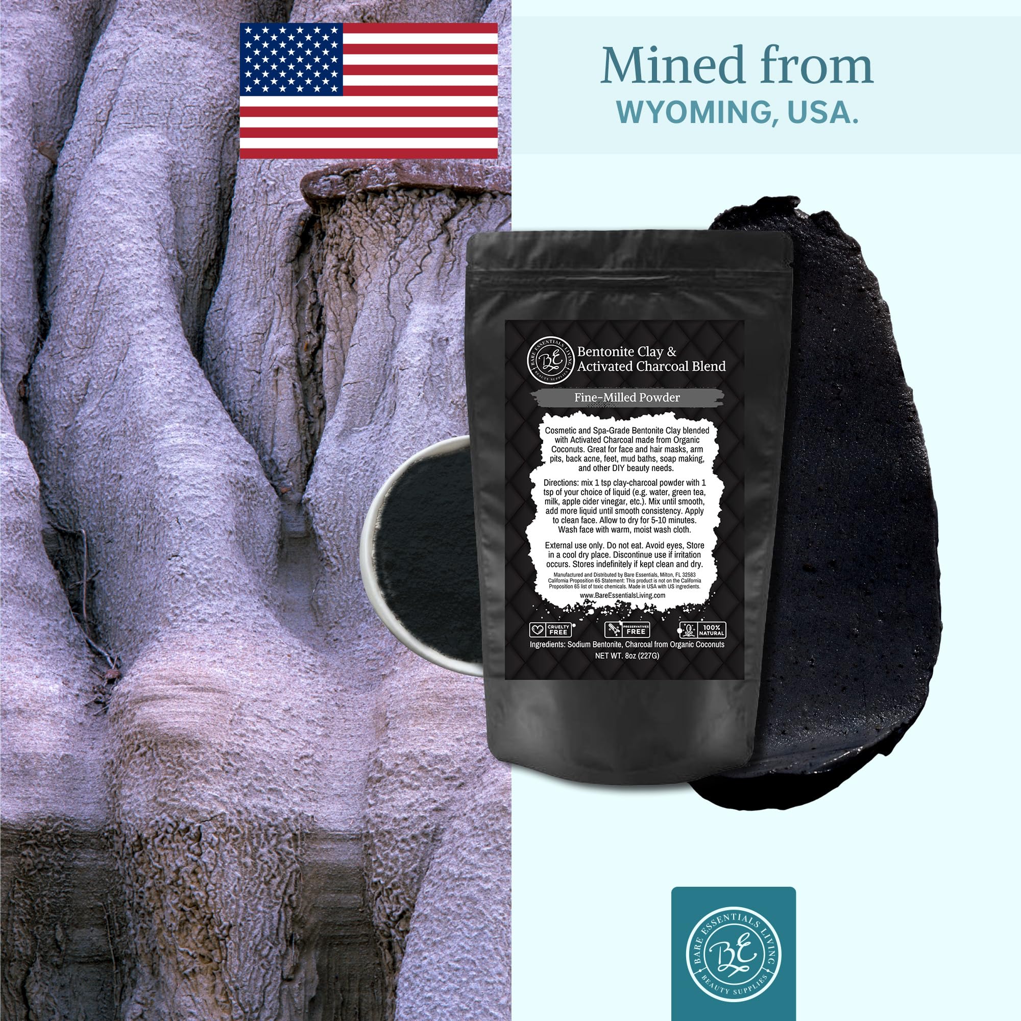 Bare Essentials Living face and hair mask ready-to-use powder mix