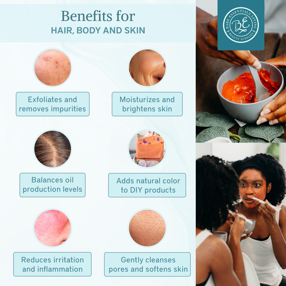 Bare Essentials Living pink kaolin clay for soap making inspires colorful, gentle cosmetic creations.