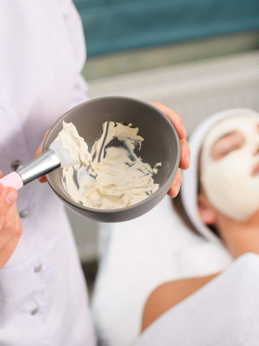 Bare Essentials Living soft-bristle brush highlights gentle, spa-like skincare sessions.
