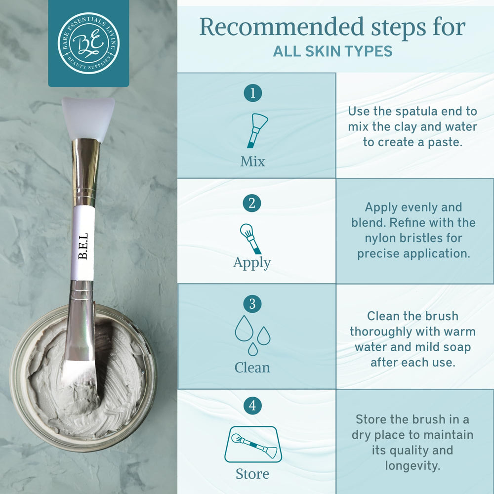 Bare Essentials Living travel-friendly brush is compact for on-the-go routines.