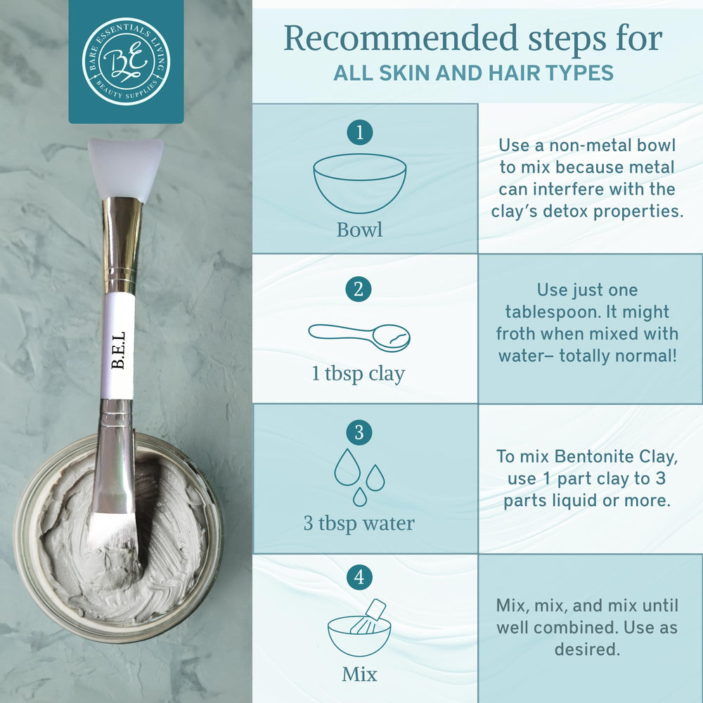 Bare Essentials Living underarm detox mask with natural bentonite clay.