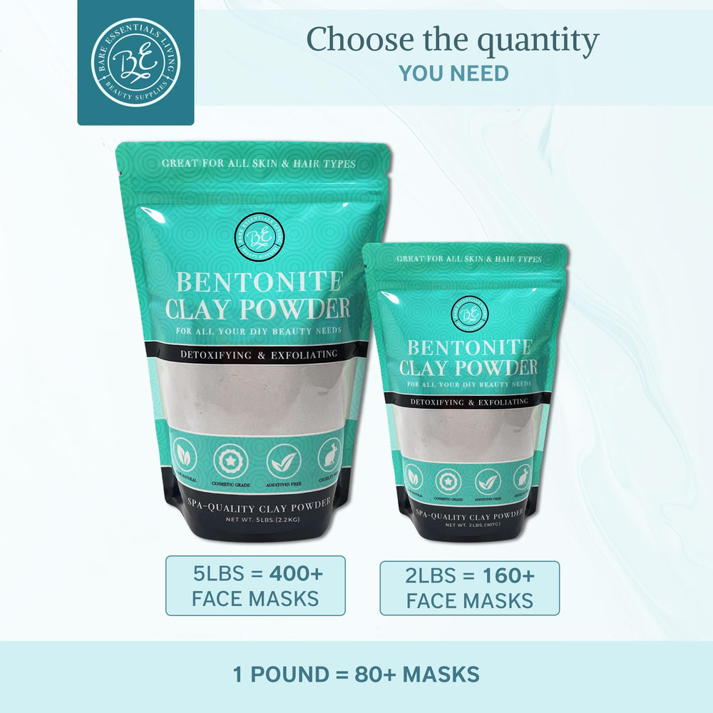 Bare Essentials Living vegan cruelty-free clay sourced from Wyoming, USA.