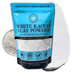 Bare Essentials Living White Kaolin Clay Powder 5 lb bag for DIY beauty applications.