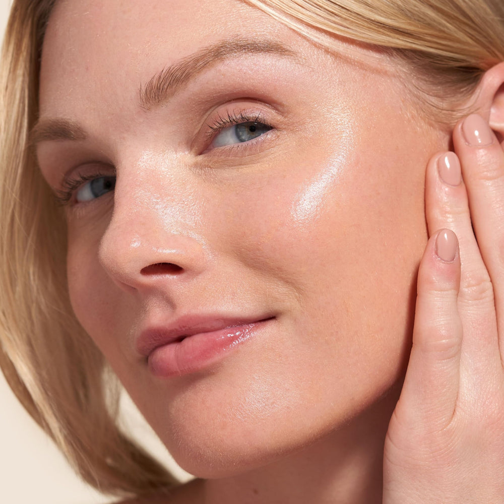 Barefaced Overachiever bottle on white surface for a clean, daily routine.