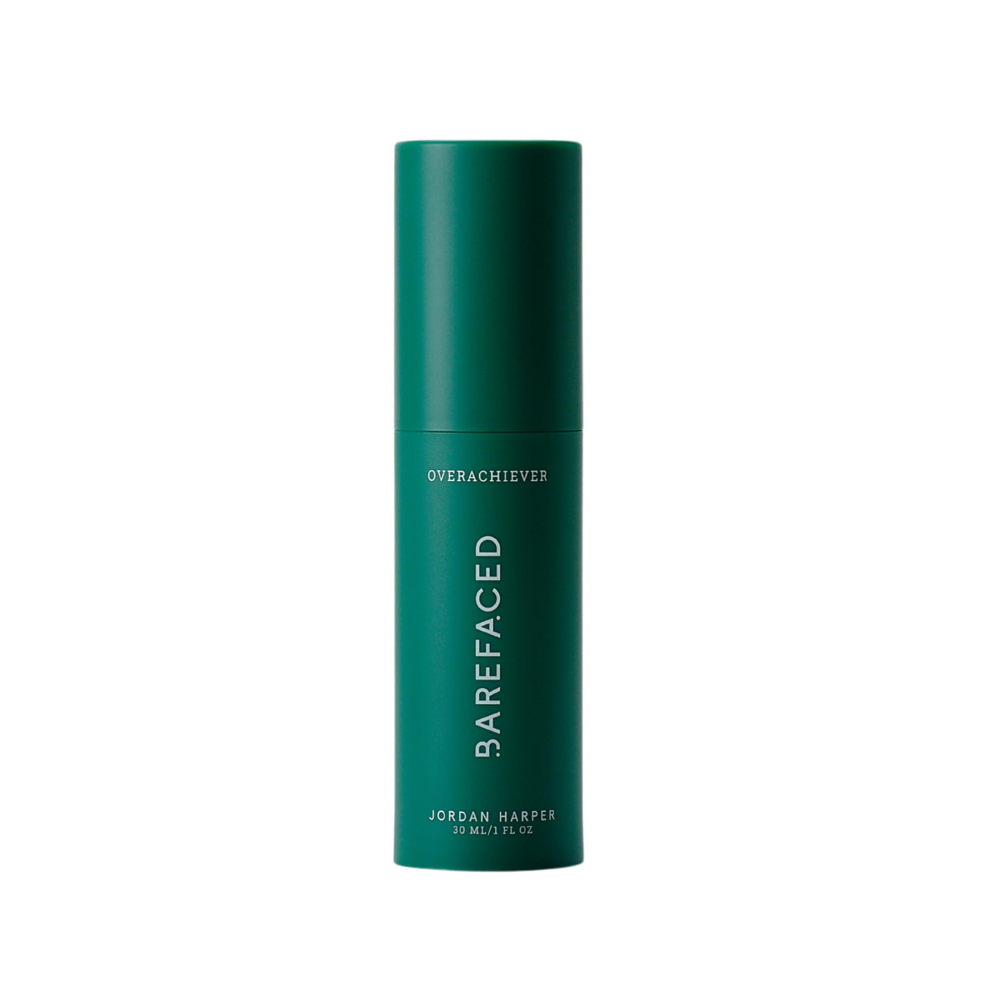 Barefaced Overachiever bottle with pump for daily hydration and smoother skin.