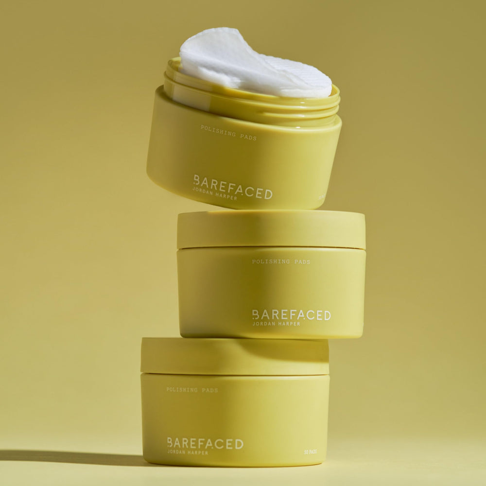 Barefaced Polishing Pads versatile for daily body or weekly facial use.