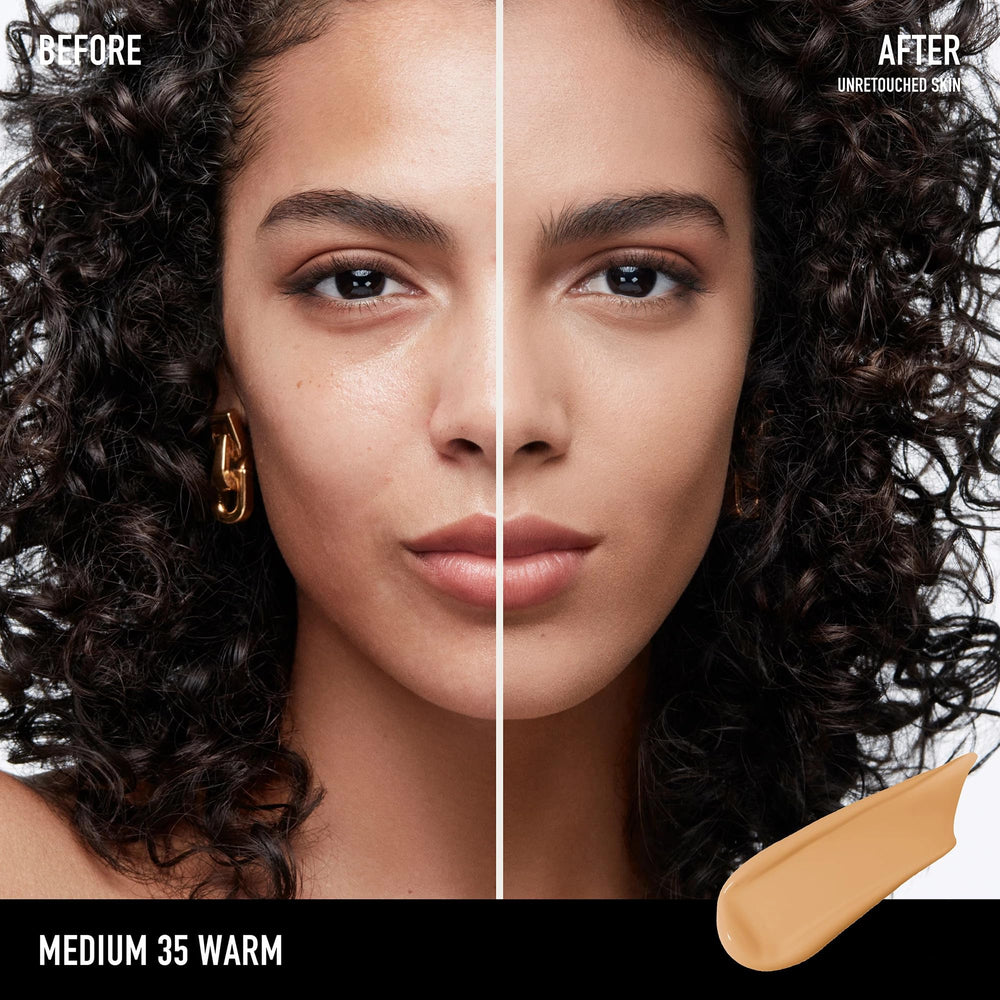 BareMinerals BarePro 24HR Wear dispense pump demonstrates easy, mess-free application.