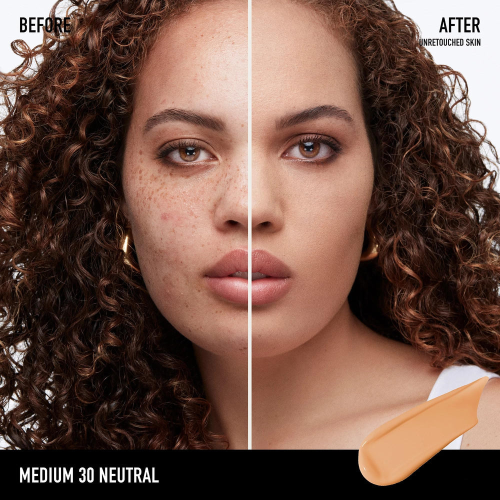 bareminerals Barepro porcelain shade on skin for bright, even complexion.