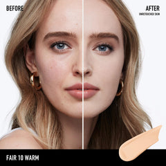 Bareminerals Barepro 24HR Wear SPF 20 on skin demonstrates built-in protection.