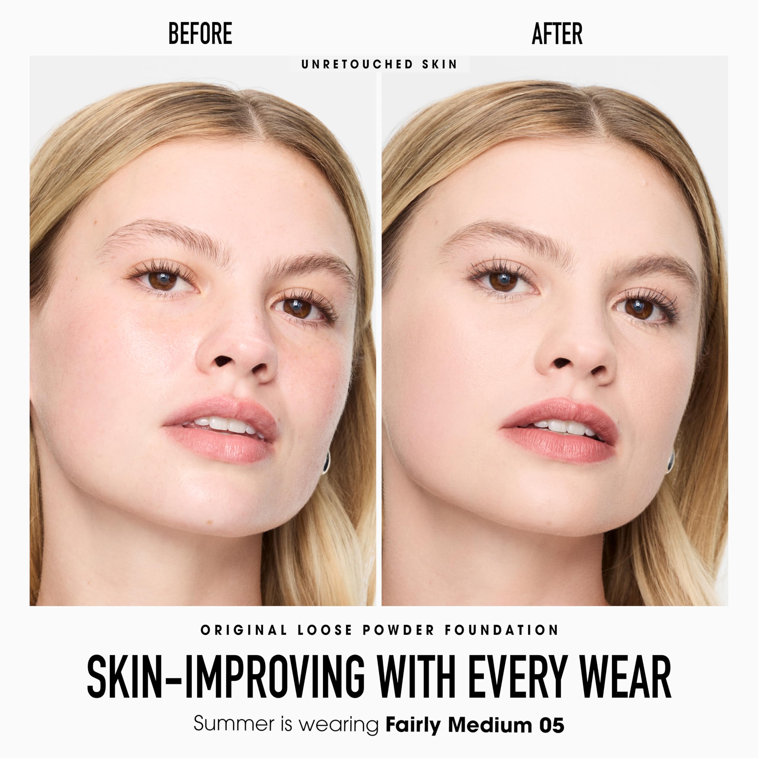 bareMinerals Beautiful Finish Brush travel size for quick, even application.