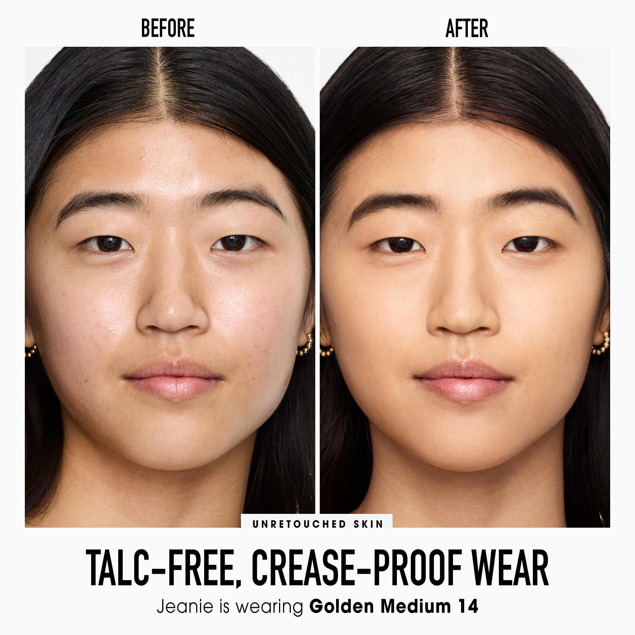 bareMinerals compact on-the-go swatch highlights easy touch-ups.