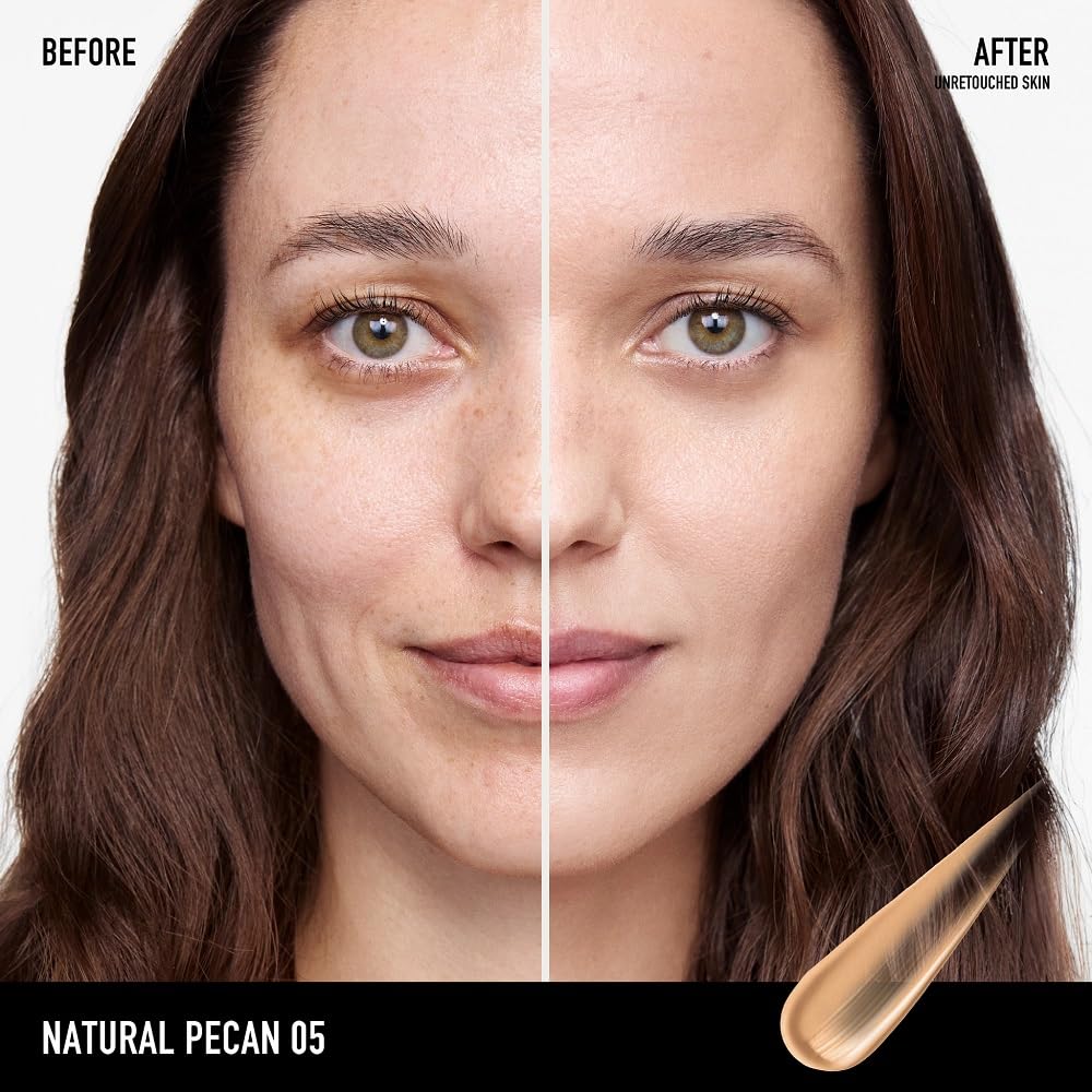 bareMinerals Complexion Rescue texture swirl shows lightweight, dewy finish.