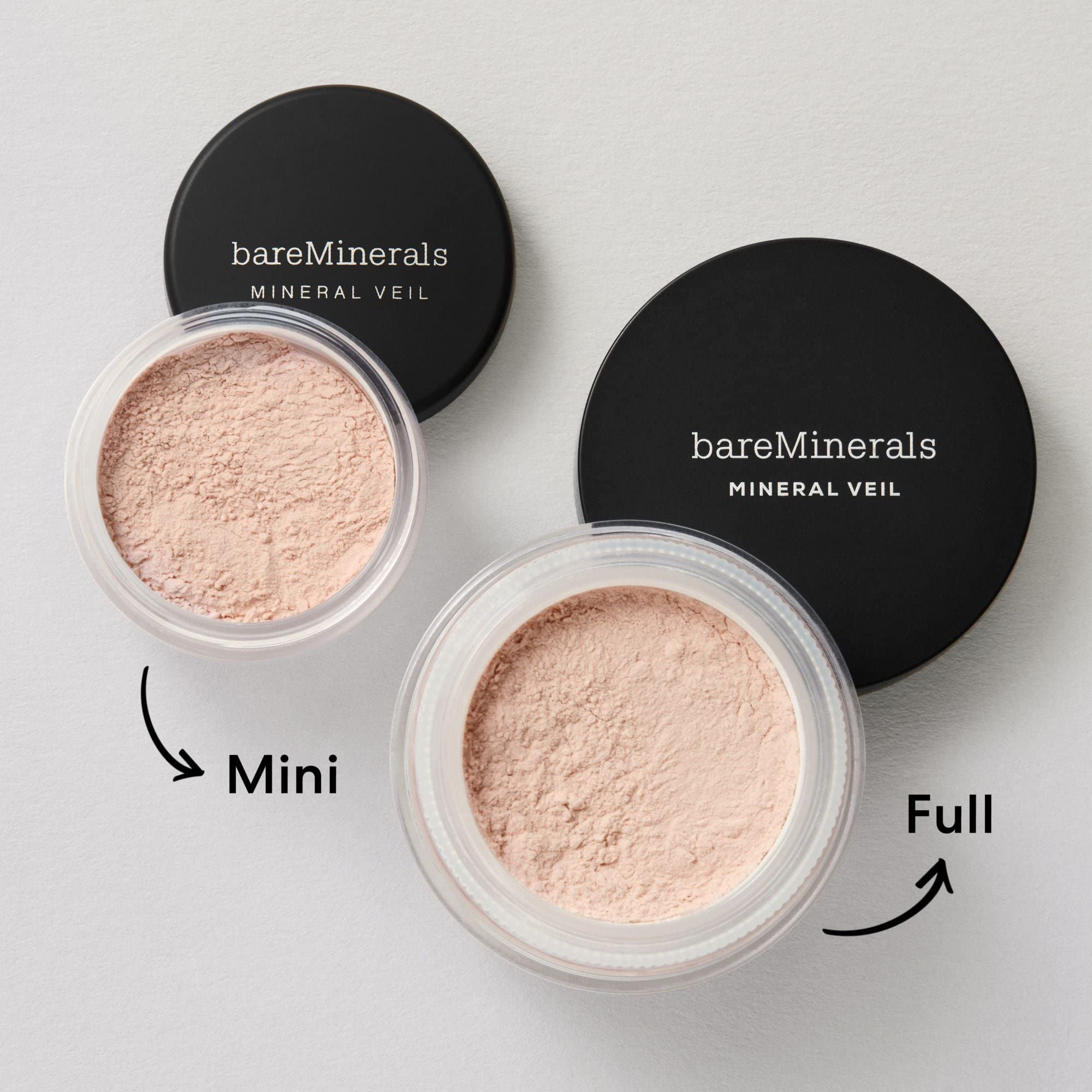 bareMinerals dermatologist-tested label signals skin-safe, hypoallergenic formulation.