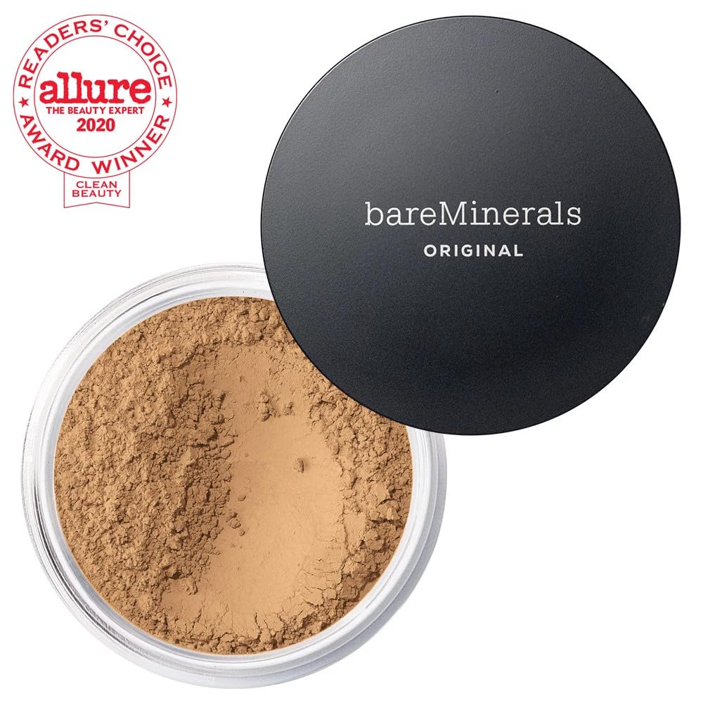 Golden Tan 20 shade on warm natural complexion close-up