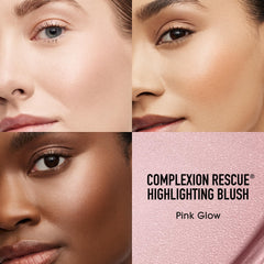bareMinerals Highlighting Blush creamy swatch on skin