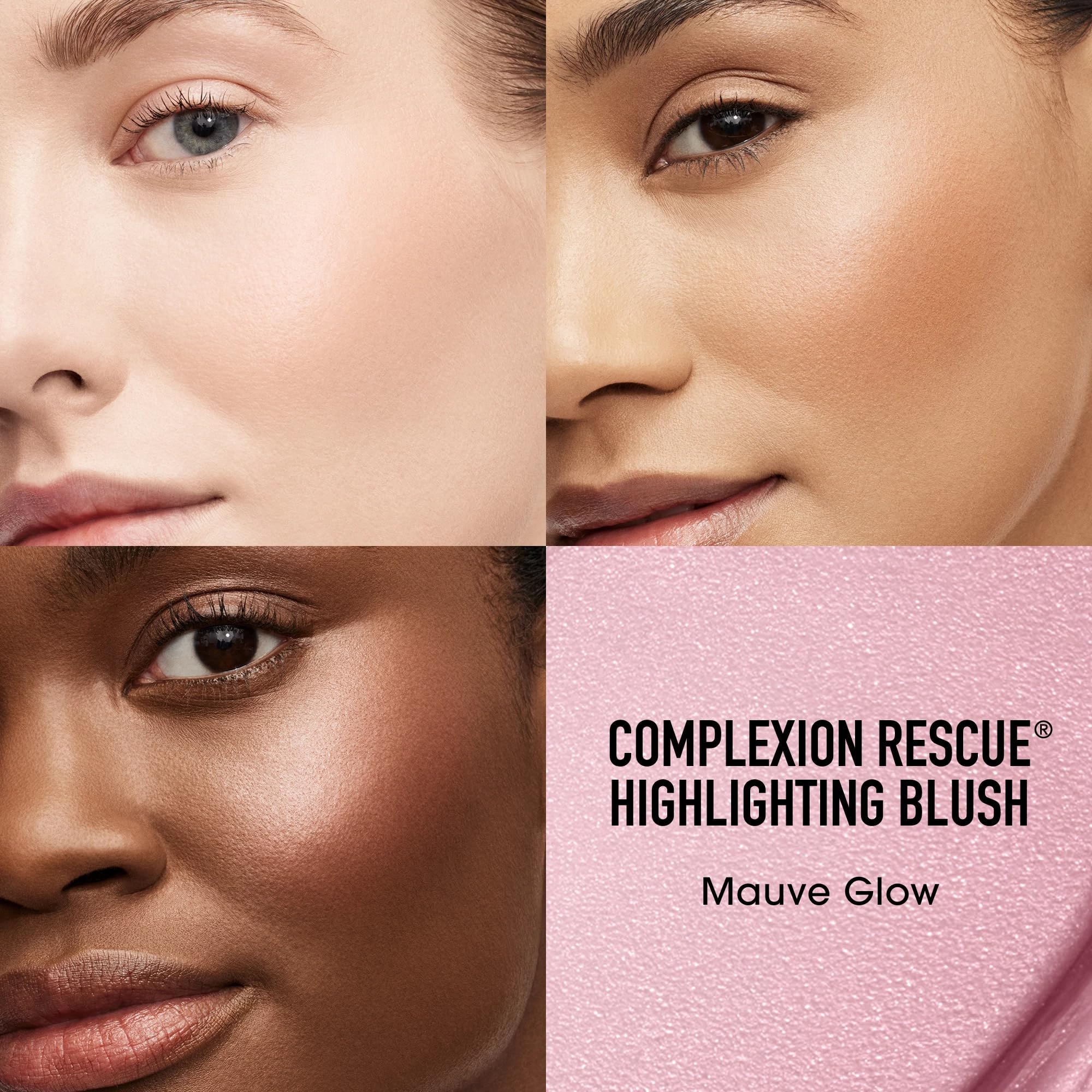 BareMinerals Highlighting Blush swirl color for radiant cheek payoff