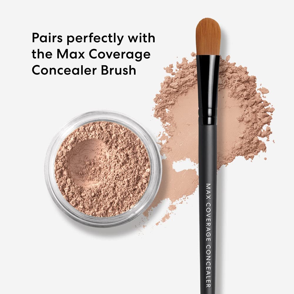 bareMinerals SPF 20 concealer Honey Bisque on shelf highlighting cruelty-free packaging.